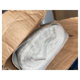 ASSORTED HUSKY 4 FT. X 100 FT. CLEAR 4 MIL PLASTIC SHEETING & 10 FT. X 100 FT. CLEAR 2 MIL. PLASTIC SHEETING. SEE PICTURES!!