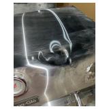 DYNA-GLO 4-BURNER PROPANE GAS GRILL IN STAINLESS STEEL WITH GRIDDLE. SEE PICTURES!!