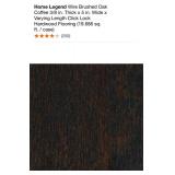 HOME LEGEND WIRE BRUSHED OAK COFFEE 3/8 IN. THICK X 5 IN. WIDE X VARYING LENGTH CLICK LOCK HARDWOOD FLOORING. SEE PICTURES!!