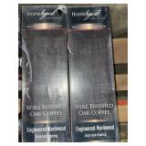 HOME LEGEND WIRE BRUSHED OAK COFFEE 3/8 IN. THICK X 5 IN. WIDE X VARYING LENGTH CLICK LOCK HARDWOOD FLOORING. SEE PICTURES!!