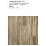 LIFEPROOF HARRINGTON ACACIA 7.5 IN. X 48 IN. RIGID CORE LUXURY VINYL PLANK FLOORING (17,55 SQ. FT. / CASE). SEE PICTURES!!