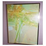 Vintage Eclectic Collage Abstract Art, Signed by Artist Dosson