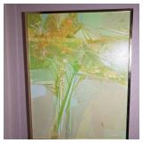 Vintage Eclectic Collage Abstract Art, Signed by Artist Dosson