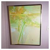Vintage Eclectic Collage Abstract Art, Signed by Artist Dosson