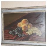 Antique Fruit Still Life Original Oil on Canvas, dated 1905