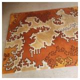 Stunning 1960s Vintage Cabin Craft Custom Area Rug 6x9