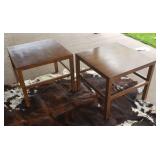 Artefacts by Henredon Oak Side Tables
