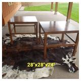 Artefacts by Henredon Oak Side Tables