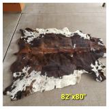 Huge Brindle Cow Hide Rug