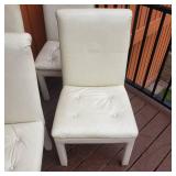 Shenandoah Furniture White Leather Dining Chairs