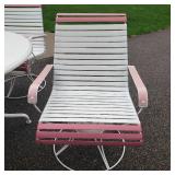 Trendy Werzalit Outdoor Table and Home Crest Chairs with Umbrella