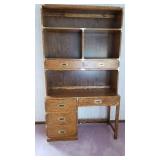 Vintage Bernhardt Desk and Book Shelf