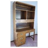 Vintage Bernhardt Desk and Book Shelf