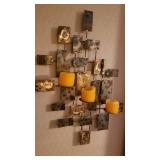 Retro Brutalist Metal Wall Art