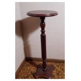 Mahogany Pedestal Plant Stand