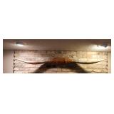 Mounted Long Horn Steer