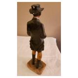 Michael Garman Signed Gunslinger Cowboy Sculpture