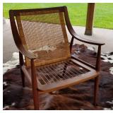 Original MCM Paul Hvidt Teak & Cane Arm Chair