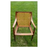 Original MCM Paul Hvidt Teak & Cane Arm Chair