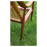 Original MCM Paul Hvidt Teak & Cane Arm Chair