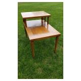 TH Robsjohn Gibbings Vintage MCM Tiered Side Table