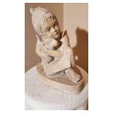 Austin Productions Little Girl with Lamb Sculpture, 1975