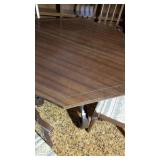 MCM Octagon Dining Table with 4 Chairs