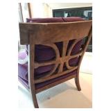 Ferguson Copeland Purple Velvet Arm Chair