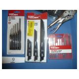 Spade bit set, punch set, reciprocating blades and jigsaw blades
