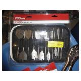 Spade bit set, punch set, reciprocating blades and jigsaw blades