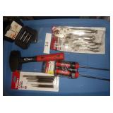 2.5lb mallet, locking pliers, demolition screwdrivers, punches and screw removers
