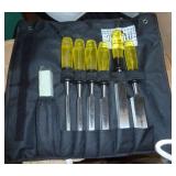 new 6pc chisel set 3/8" - 1-1/2"