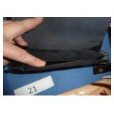 3 Mens wallets, 2 truckers/bikers with chain, and one hand tooled leather with horse head