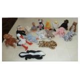 group of 17 beanie babies