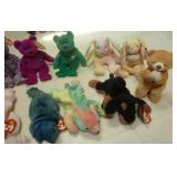 lot of 14 beanie babies