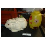 Two vintage cookie jars - Metlox