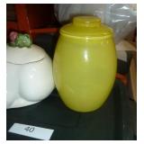 Two vintage cookie jars - Metlox
