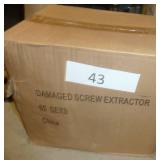 60 New screw extractor sets