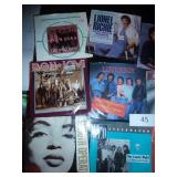 group of 45 RPM records - Lionel Richie, Bon Jovi, Loverboy, REO etc from the 80s
