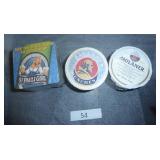 3 stacks of beer coasters, Paulaner and St Pauli Girl, each stack is probably 250?