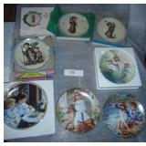 A very nice selection of collectors plates, Schmid and Wedgewood and Rego, all in excellent condition