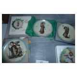 A very nice selection of collectors plates, Schmid and Wedgewood and Rego, all in excellent condition