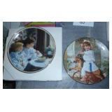 A very nice selection of collectors plates, Schmid and Wedgewood and Rego, all in excellent condition