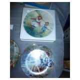 A very nice selection of collectors plates, Schmid and Wedgewood and Rego, all in excellent condition