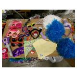 Large lot of girls and boys dress up masks, costumes, etc