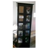 tall wood cd storage cabinet