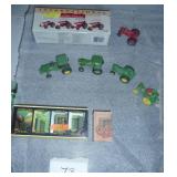 lot of 13 miniature tractor models