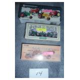 12 new miniature tractor models, mixture of John Deere, IH, Case, Oliver