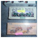 12 new miniature tractor models, mixture of John Deere, IH, Case, Oliver