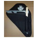 box of holsters for 7" speed squares, belt loop and belt clip on the backside